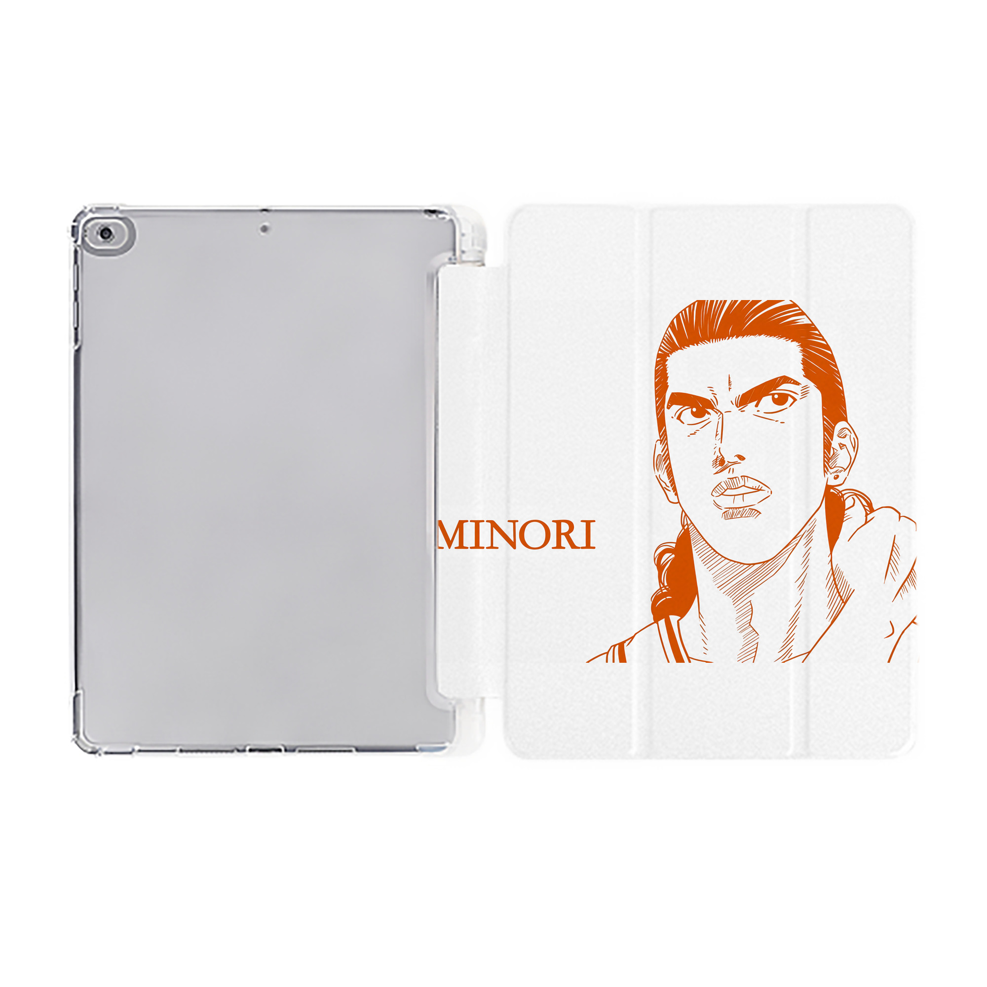 （画像用） SLAM DUNK／スラムダンク IPad ケース ペン収納付き 三つ折りスタンド PUレザー×シリコン 対応機種9.5/10.5/10.9インチ